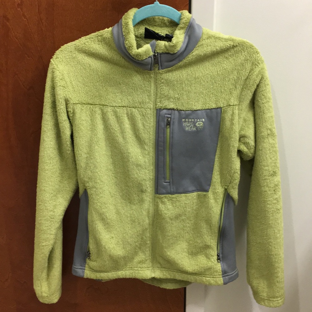 Fuzzy green Mountain Hardwear jacket